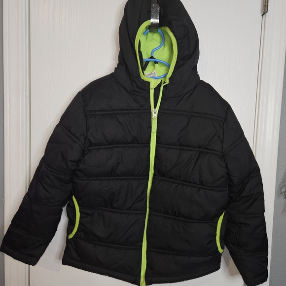 Faded Glory Other - Kids Black and Green Puffer Jacket